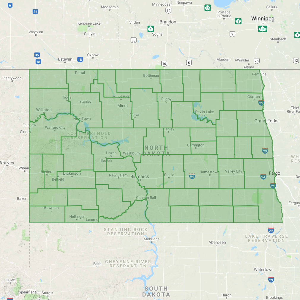 GeoPuzzle - Geographical game of North Dakota