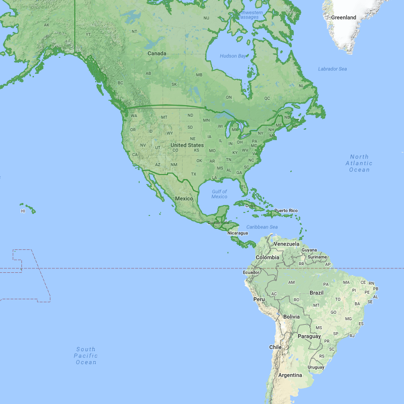 GeoPuzzle - Geographical game of North America