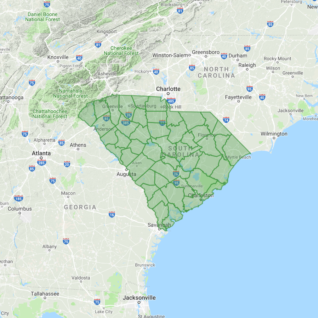 GeoPuzzle - Geographical game of South Carolina