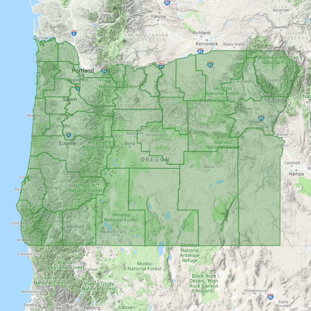 GeoPuzzle - Geographical game of Oregon