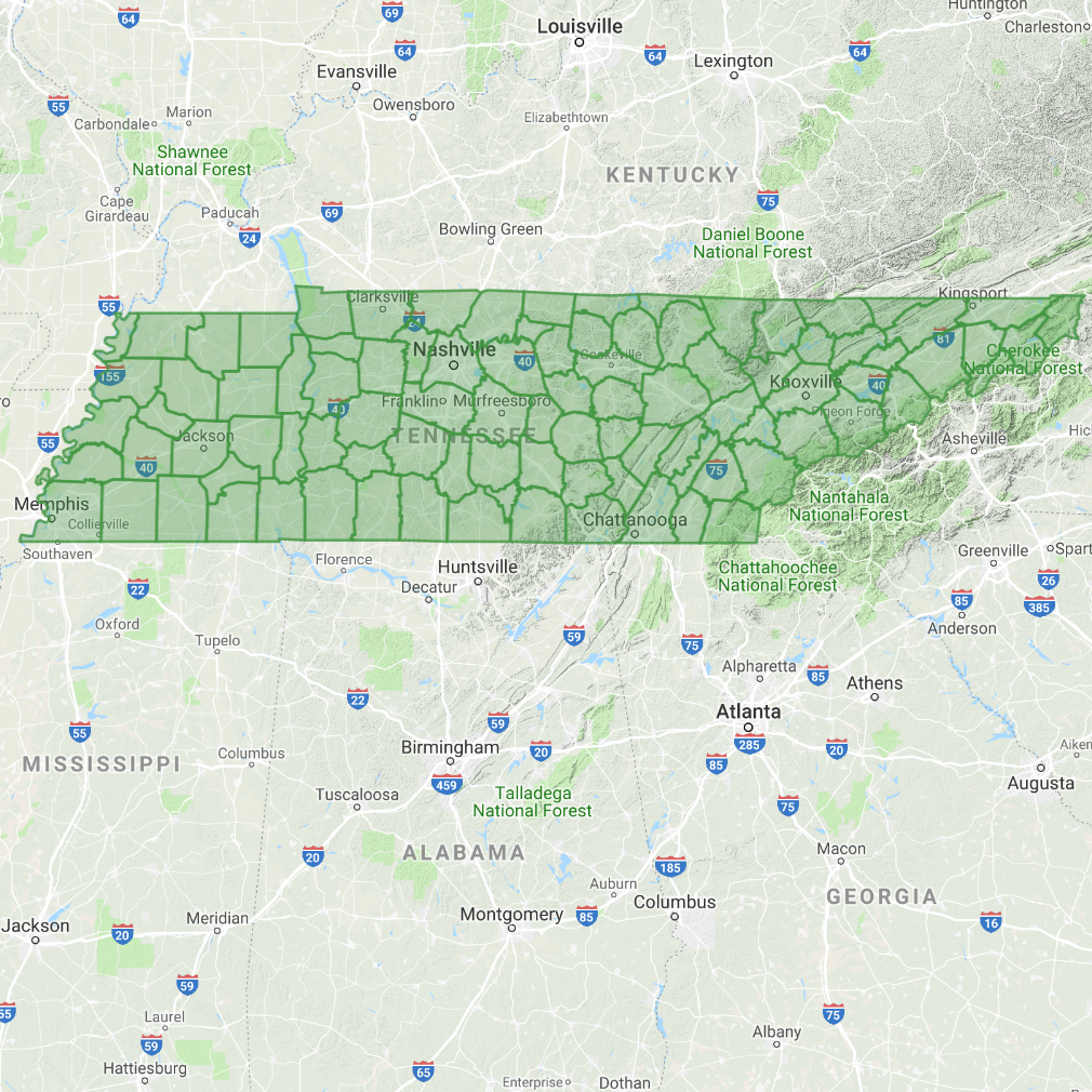 GeoPuzzle - Geographical game of Tennessee