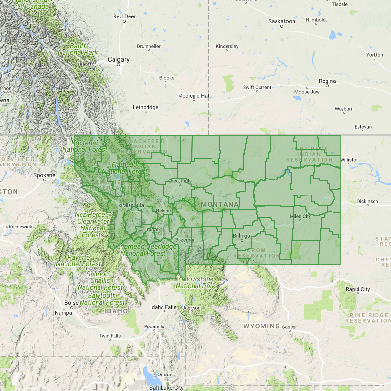 GeoPuzzle - Geographical game of Montana