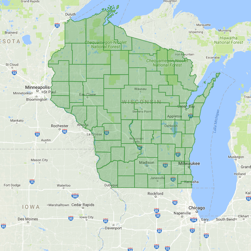 Geopuzzle - Geographical Game Of Test Wisconsin