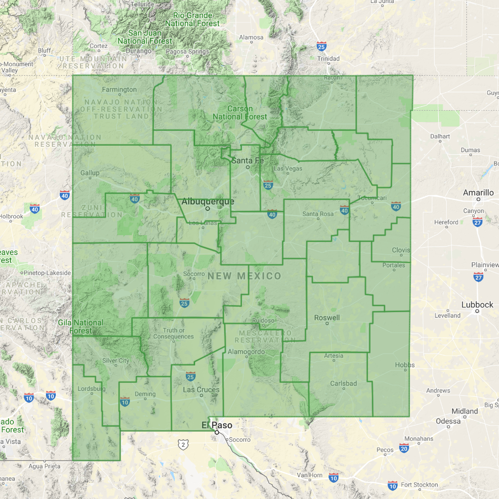 New Mexico Big Game Unit Map E8D