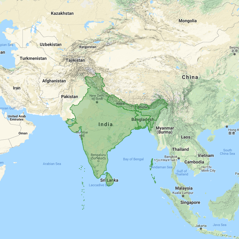Южная азия это. Южная Азия на карте. Индия на карте Азии. Карта России и Южной Азии. Географические границы Южной Азии.