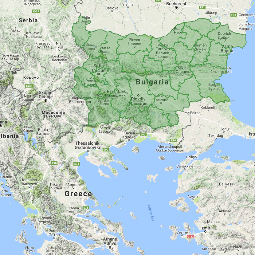 GeoPuzzle Geographical game of Bulgaria