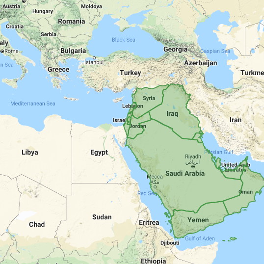 GeoPuzzle - Geographical game of Middle East